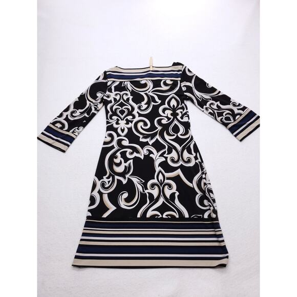 White House Black Market Casual Top Dress Long Sleeve Womens Size XS Black - Picture 7 of 8
